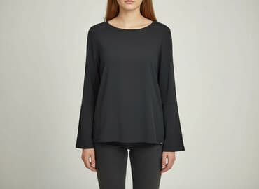 bluzki koszulowe czarne: Didi, Bluzka damska, rozmiar S — 7