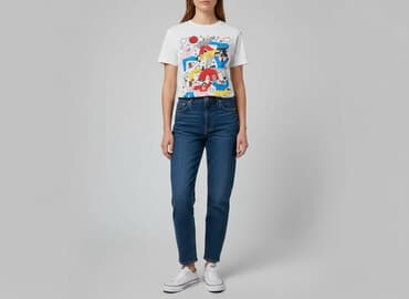 ubrania na dyskotekę: T-shirt damski, rozmiar S — 1