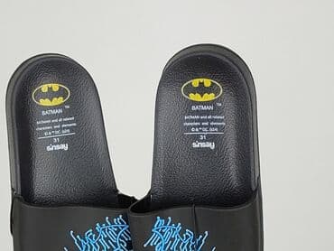 sandały czarne platforma: Klapki Batman, 31, Nowy — 5