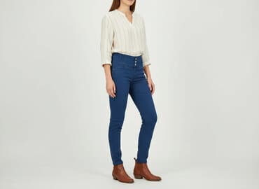 c a spodnie narciarskie: Orsay, Spodnie materiałowe damskie, rozmiar S — 8