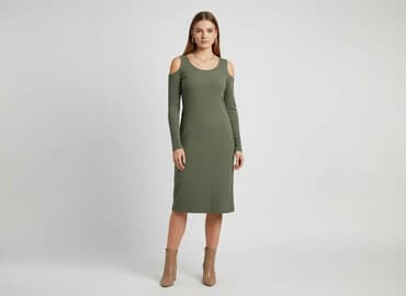 sukienka khaki wesele: Janina, Sukienka damska, rozmiar M — 1