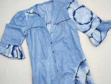 sukienki maxi na wesele niebieska: Sukienka damska, rozmiar L — 1