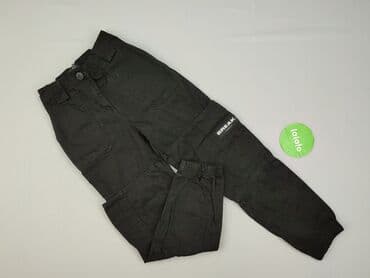 spodnie czarne cargo bershka: Bershka, Spodnie cargo damskie, rozmiar 2XS — 2