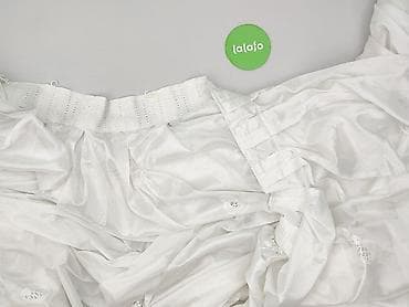 kieliszki: Biała firana żakardowa z delikatnym haftem - Materiał: lekka — 6