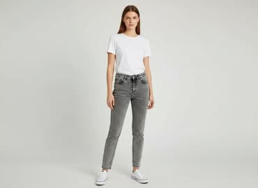 reebok cl jogger damskie: Jeansy damskie, rozmiar S — 5