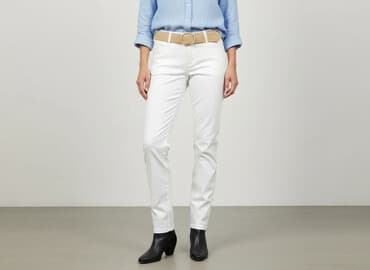 kapcie walkx: Spodnie materiałowe damskie, rozmiar L — 6