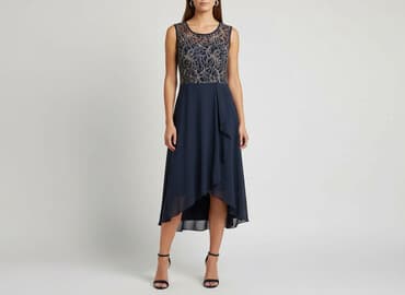 emoi sklep sukienki granat na wesele: Sukienka damska, rozmiar S — 5