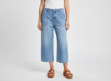 dżinsy kuloty: Spodnie 3/4 damskie, rozmiar S — 6