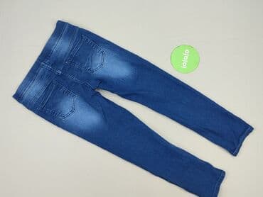 jeansy niemowlęce dla dziewczynki: Spodnie jeansowe, Y.F.K., 9 lat, 128/134, stan - Bardzo dobry — 3