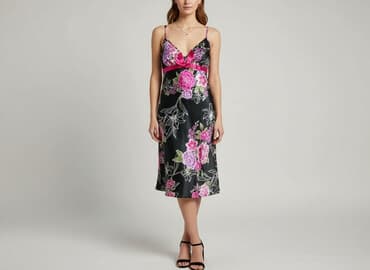 sukienki z piórami czarna: Women`s dress, size S — 1