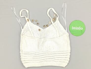 białe koturny sandały ccc: Sinsay, Top damski, rozmiar L — 3