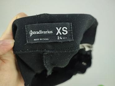 legginsy stringi: Stradivarius, Spodnie materiałowe damskie, rozmiar XS — 4