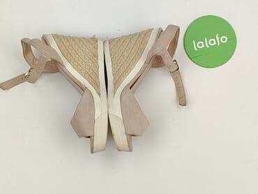 czarne sandały na koturnie born2be: Bershka, Sandały damskie, rozmiar 39 — 3