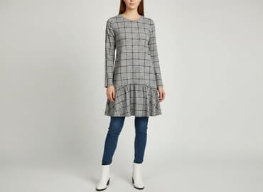 sukienka na drutach krok po kroku: Sukienka damska, rozmiar S — 1