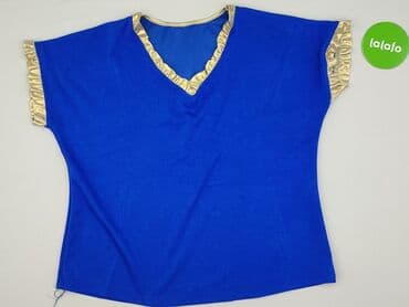 białe bluzki ze zlotym nadrukiem: Bluzka damska, rozmiar 5XL — 2