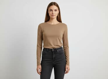 t shirty beżowe: T-shirt damski, rozmiar S — 5