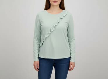 szmaragdowa bluzki damskie: Bluzka damska, rozmiar XL — 6