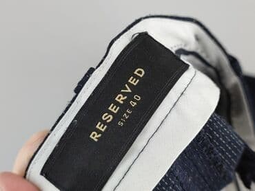 granatowe chinosy damskie: Spodnie materiałowe damskie, rozmiar L — 4