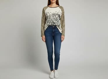 ubrania z kotem: Bluzka damska, rozmiar M — 5