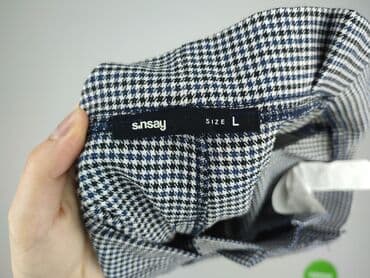 spodnie od piżamy damskie sinsay: Spodnie materiałowe damskie, rozmiar L — 4