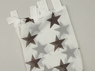 krótkie zasłony: Firanka na szelkach z gwiazdami - Delikatna, półprzezroczysta firanka — 1