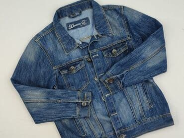 kurtka flek: Children's jeans jacket, 12 years, 146-152 cm, DenimCo, condition - Perfect — 1
