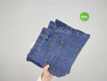 spodnie dżinsowe szerokie: Spodnie 3/4 damskie — 6