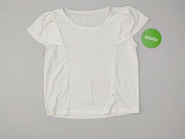 biała bluzka z krótkim rękawem reserved: Bluzka damska, rozmiar S — 3