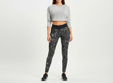 ocieplane rajstopy h m: H&M, Legginsy Sportowe damskie, rozmiar S — 1