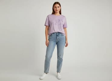 shein oversized t shirty: Shein, T-shirt damski, rozmiar L — 1