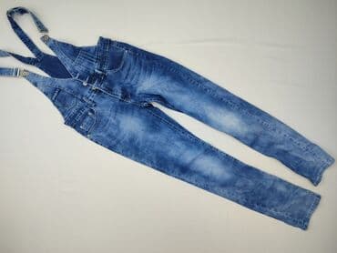 jeansy z asymetrycznym zapieciem: Miaoni, Ogrodniczki damskie, M w lalafo.pl — 2 jeansy z asymetrycznym zapieciem: Miaoni, Ogrodniczki damskie, M — 2