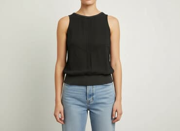 bluzki z długim rękawem czarne: Women's blouse, size S — 1