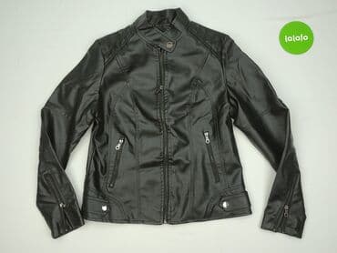 marynarki z eko skóry: Kurtka skórzana damska, M — 2