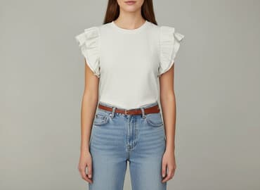 t shirty z falbanka: Reserved, Bluzka damska, rozmiar L — 1