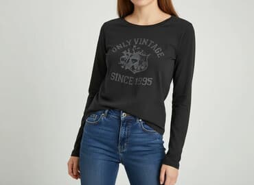 koszulki z długim rękawem damskie calvin klein jeans: Women`s T-shirt, size L — 1