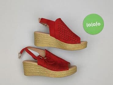 lasocki kozaki na koturnie: Sandały damskie, 39 — 2