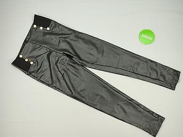 czekoladowy: Legginsy Ze skóry ekologicznej damskie, rozmiar XL — 2