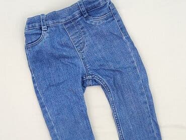 spodnice plisowane zara: Spodnie jeansowe, H&M, 9-12 miesięcy, stan - Idealny — 1