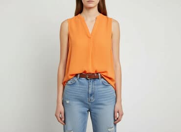 pomarańczowa marynarka mohito: F&F, Bluzka damska, rozmiar M — 8