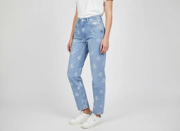 monki jeansy: H&M, Jeansy damskie, rozmiar S — 6