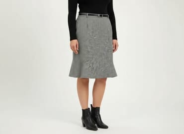 plisowane spódnice szara: Spódnica damska, rozmiar 3XL — 6