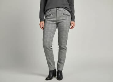 zara spodnie dzianinowe: Janina, Spodnie materiałowe damskie, rozmiar 3XL — 7