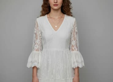 zara sukienki lniane włoskie: Styled In Italy, Sukienka damska, rozmiar M — 7