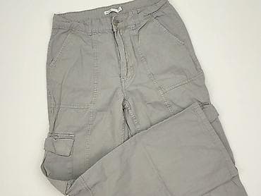 szare dresy: Spodnie cargo damskie, rozmiar S — 1