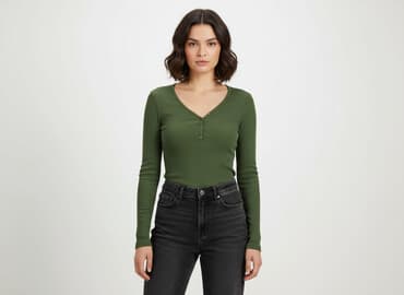 bluzka z otworem na kciuk: Koszula damska, rozmiar S — 6