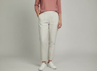 spodnie stradivarius mom jeans: Stradivarius, Spodnie materiałowe damskie, rozmiar M — 6