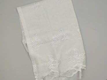 Biała firanka żakardowa z haftem liści - Delikatna, półprzezroczysta