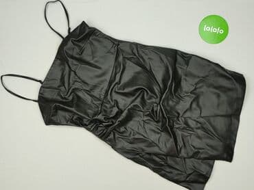 czarna sukienka ze srebrnymi dodatkami: Sinsay, Sukienka damska, M — 2