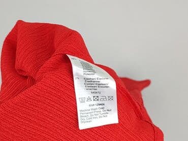 czerwona bluzka z dekoltem v: RAINBOW, Bluzka damska, rozmiar L — 6