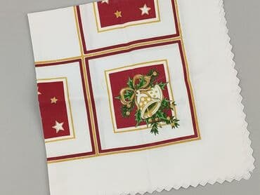 Pokrowce: Obrus 78 x 78, kolor - Biały, stan - Bardzo dobry — 1